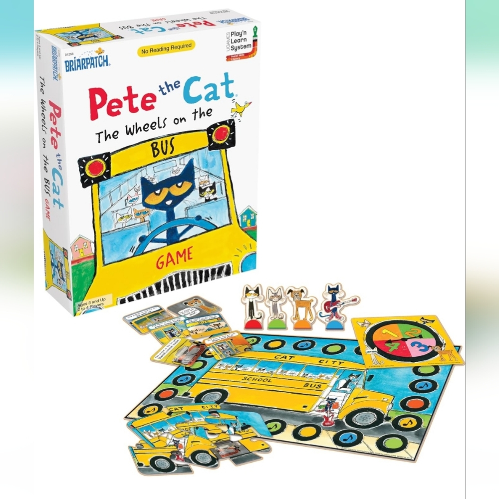 : Pete the Cat - The Wheels on the Bus Game boardgame